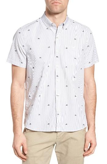 Men's Michael Bastian Stripe Print Sport Shirt