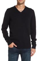 Men's 1901 V-neck Cotton Blend Sweater