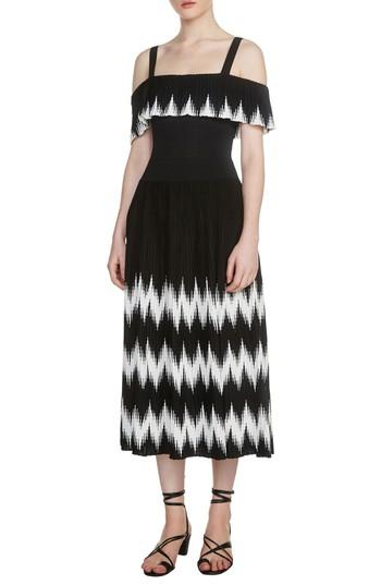 Women's Maje Rosier Off The Shoulder Midi Dress - Black