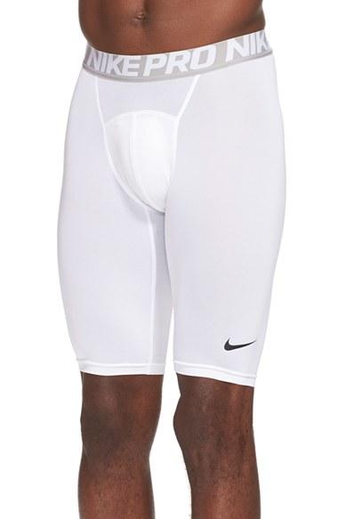 Men's Nike 'pro Cool Compression' Four-way Stretch Dri-fit Shorts - White