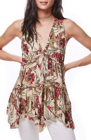 Women's Free People Purple Haze Floral Tunic