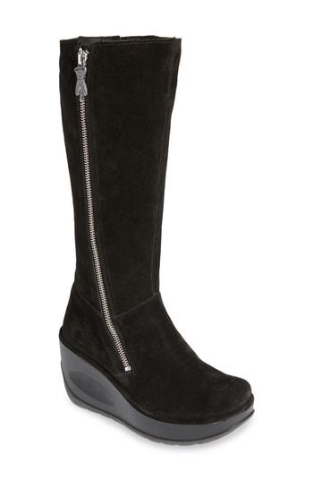 Women's Fly London Jate Wedge Boot .5-6us / 36eu - Black