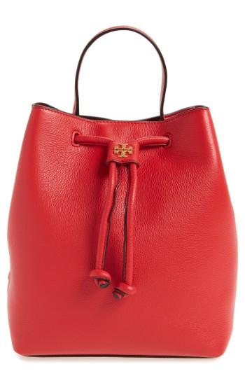 Tory Burch Georgia Leather Backpack - Red