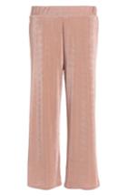 Women's Topshop Textured Wide Leg Pants Us (fits Like 14) - Pink