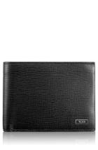 Men's Tumi Monaco Global Double Billfold Leather Wallet - Black