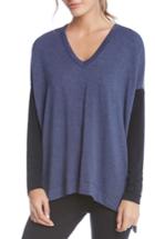 Women's Karen Kane Colorblock Sweatshirt - Blue