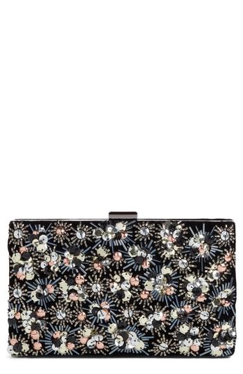 Nordstrom Starburst Sequin Minaudiere - Black