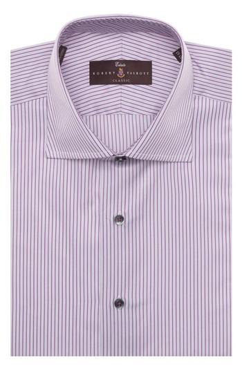 Men's Robert Talbott Tailored Fit Stripe Dress Shirt .5 - Purple