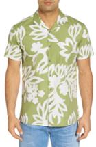 Men's Kahala Simple Fit Camp Shirt, Size Small - Green