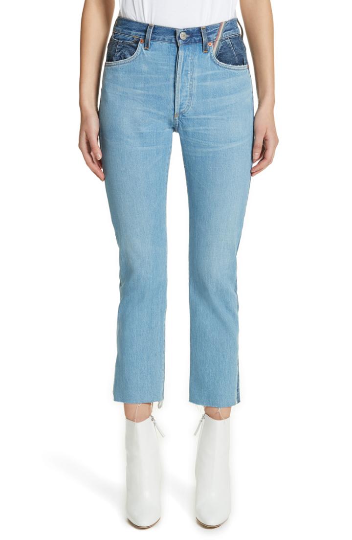 Women's Jean Atelier Hunter High Rise Straight Leg Crop Jeans