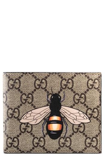 Men's Gucci Bee Gg Wallet -