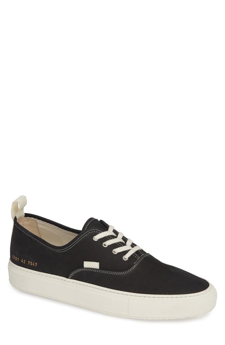 Men's Common Projects Four-hole Sneaker Us / 39eu - Black
