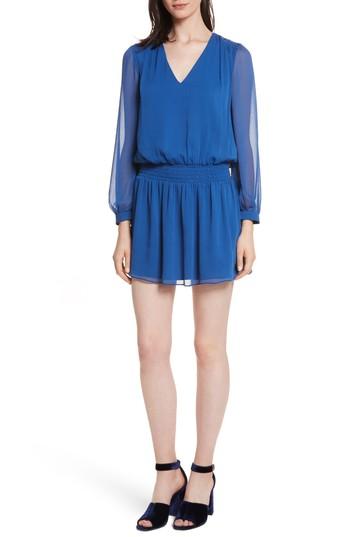 Women's Alice + Olivia Adaline Smocked Waist Minidress - Blue