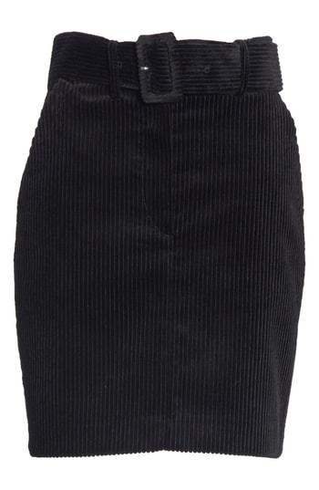 Women's Sandro Belted Corduroy Skirt
