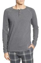 Men's Scotch & Soda Stripe Henley T-shirt - Grey