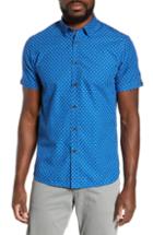 Men's Ted Baker London Finew Geo Print Slim Fit Sport Shirt (m) - Blue