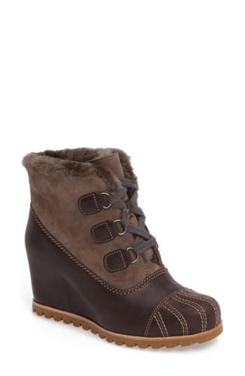 Women's Ugg Alasdair Waterproof Wedge Bootie M - Grey