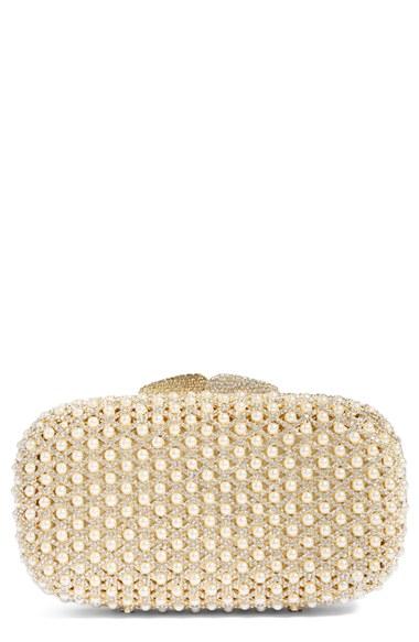 Glint Crystal Beaded Minaudiere -