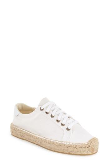 Women's Soludos Espadrille Platform Sneaker .5 M - White