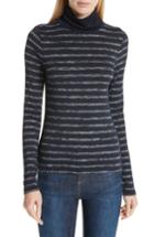 Women's Rag & Bone/jean Landon Stripe Turtleneck, Size - Blue