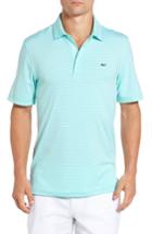 Men's Vineyard Vines 'cliff' Stretch Performance Golf Polo - Green