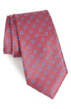 Men's Nordstrom Men's Shop Sunday Neat Silk Tie, Size - Purple