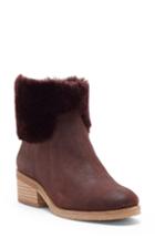 Women's Tarina Genuine Shearling Cuff Bootie M - Purple