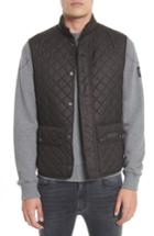 Men's Belstaff Waistcoat Tech Quilted Vest Eu - Black