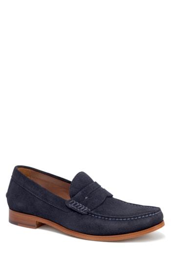 Men's Trask 'sadler' Penny Loafer M - Blue