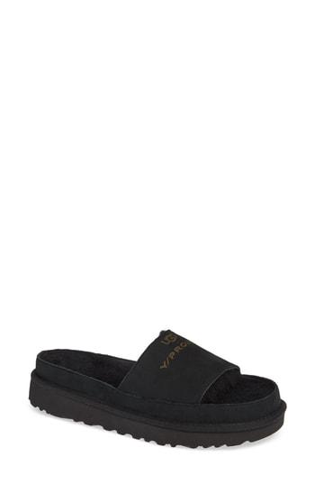 Women's Y/project X Ugg Genuine Shearling Slide Sandal Us / 37eu - Black