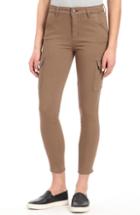 Women's Mavi Jeans Arina Crop Khaki Twill Pants X 27 - Brown