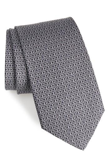 Men's Salvatore Ferragamo Ego Print Silk Tie