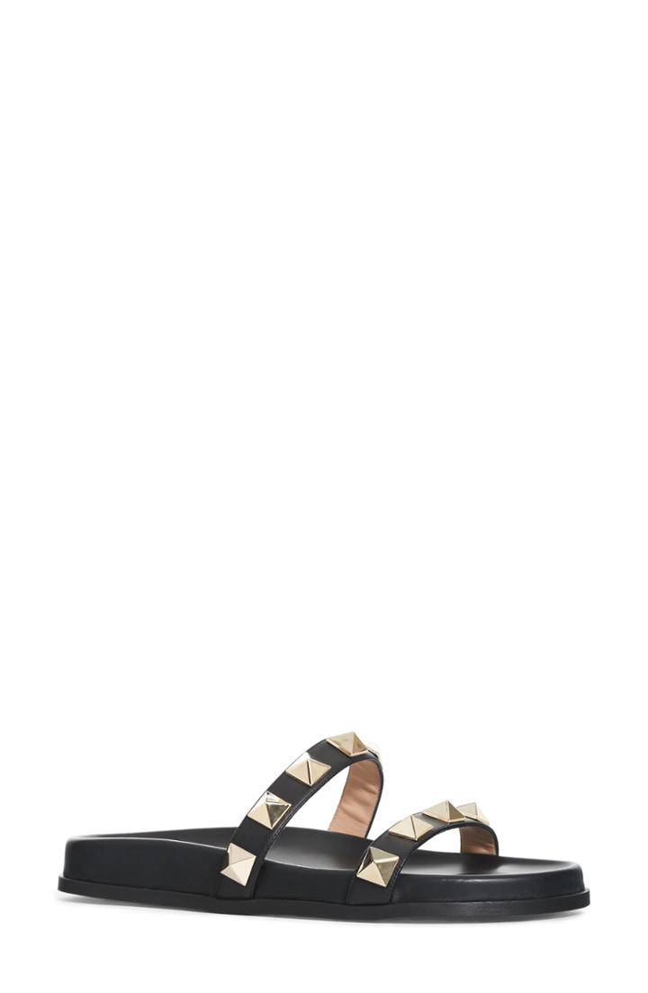 Women's Valentino Garavani Rockstud Lock Slide Sandal .5us / 36.5eu - Black
