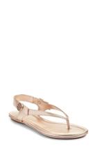 Women's Tory Burch Minnie Travel Thong Sandal M - Metallic