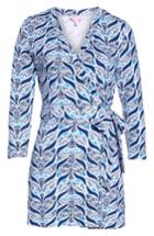 Women's Lilly Pulitzer Karlie Wrap Style Romper, Size - Blue