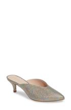 Women's Loeffler Randall Juno Glitter Rainbow Stripe Mule .5 M - Grey