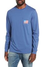 Men's Vineyard Vines American Flag Pocket T-shirt, Size - Blue