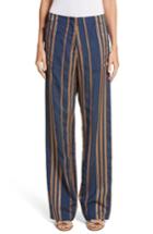 Women's Zero + Maria Cornejo Stripe Pants - Blue