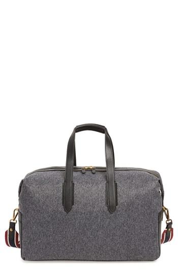 Men's J.crew Oar Stripe Weekend Bag - Black