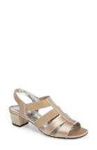 Women's David Tate Eve Embellished Sandal .5 N - Beige