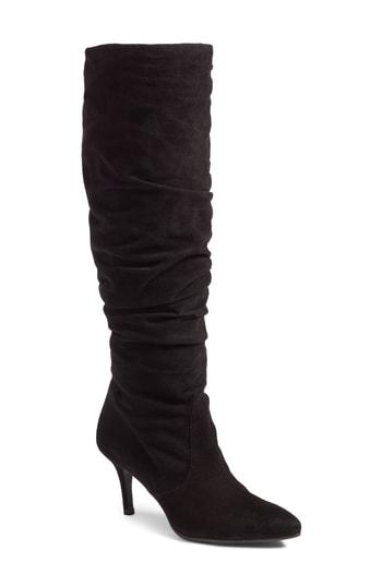 Women's Stuart Weitzman Lafayette Slouch Boot M - Black