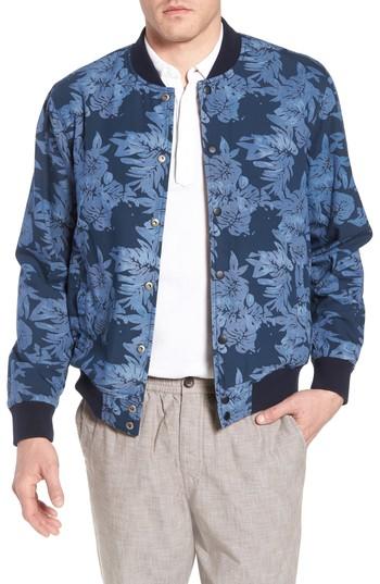 Men's 1901 Reversible Bomber Jacket, Size - Blue