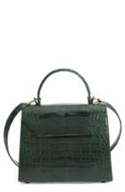 Nancy Gonzalez Medium Lily Genuine Crocodile Crossbody Bag - Green