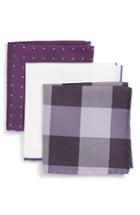 Men's The Tie Bar 3-pack Pocket Squares, Size - Purple