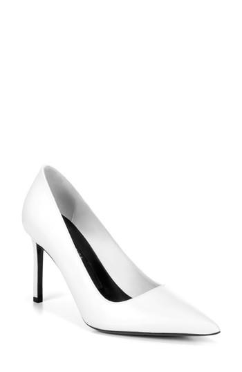 Women's Via Spiga Nikole Pointy Toe Pump M - White
