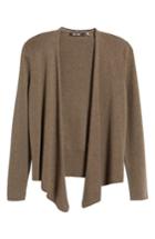 Women's Nic+zoe 4-way Convertible Three Quarter Sleeve Cardigan - Brown