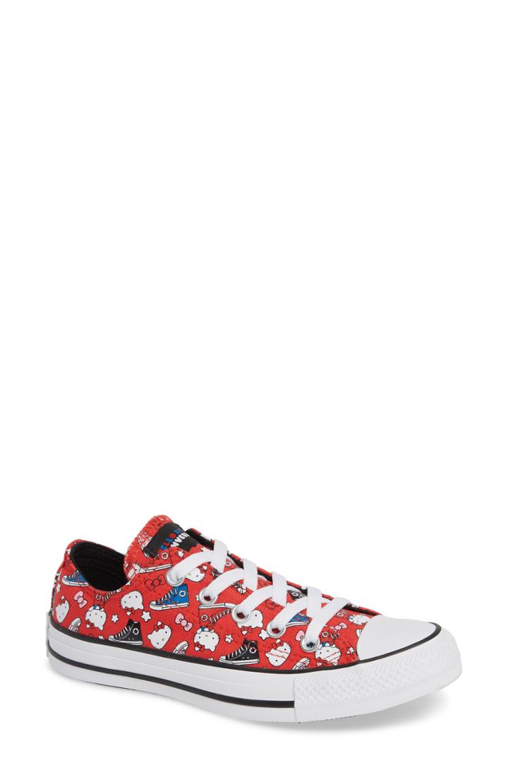 Women's Converse X Hello Kitty Chuck Taylor All Star Low Top Sneaker M - Red
