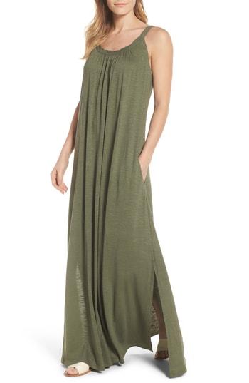 Women's Caslon Twist Neck Maxi Dress - Green