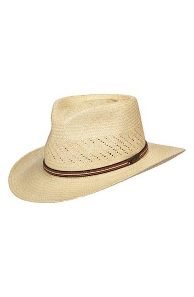 Men's Scala Straw Panama Hat -