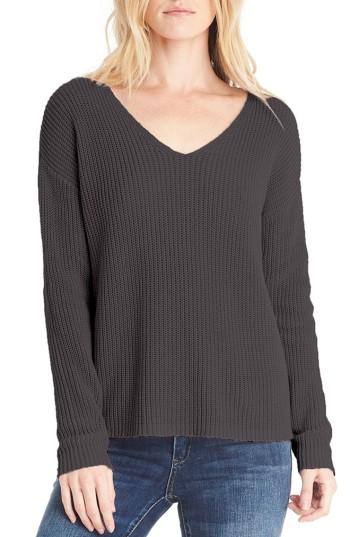 Women's Michael Stars V-neck Sweater - Black